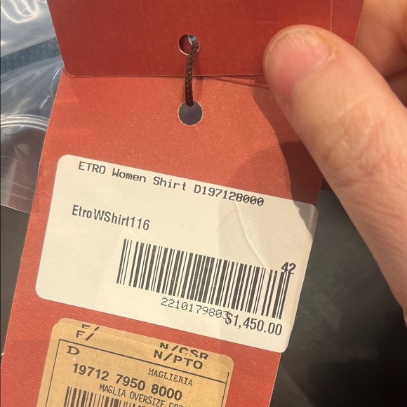 Etro Woman’s Colorful Graphic Knit Sweater Size 42 NWT (10) - Picture 7 of 10